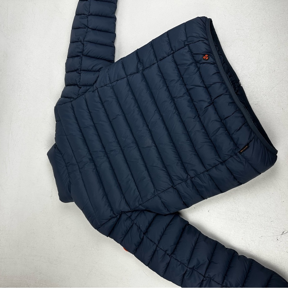 SAVE THE DUCK Blue Puffer Jacket with Insulated Quilting - Picture 6 of 12